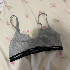 Calvin Klein Heather Gray Bralette